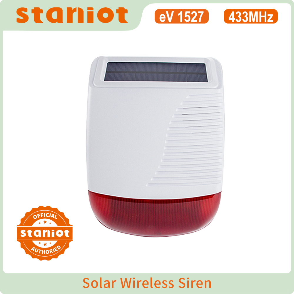 Home Security Product - Staniot Wireless Outdoor Solar Strobe Siren