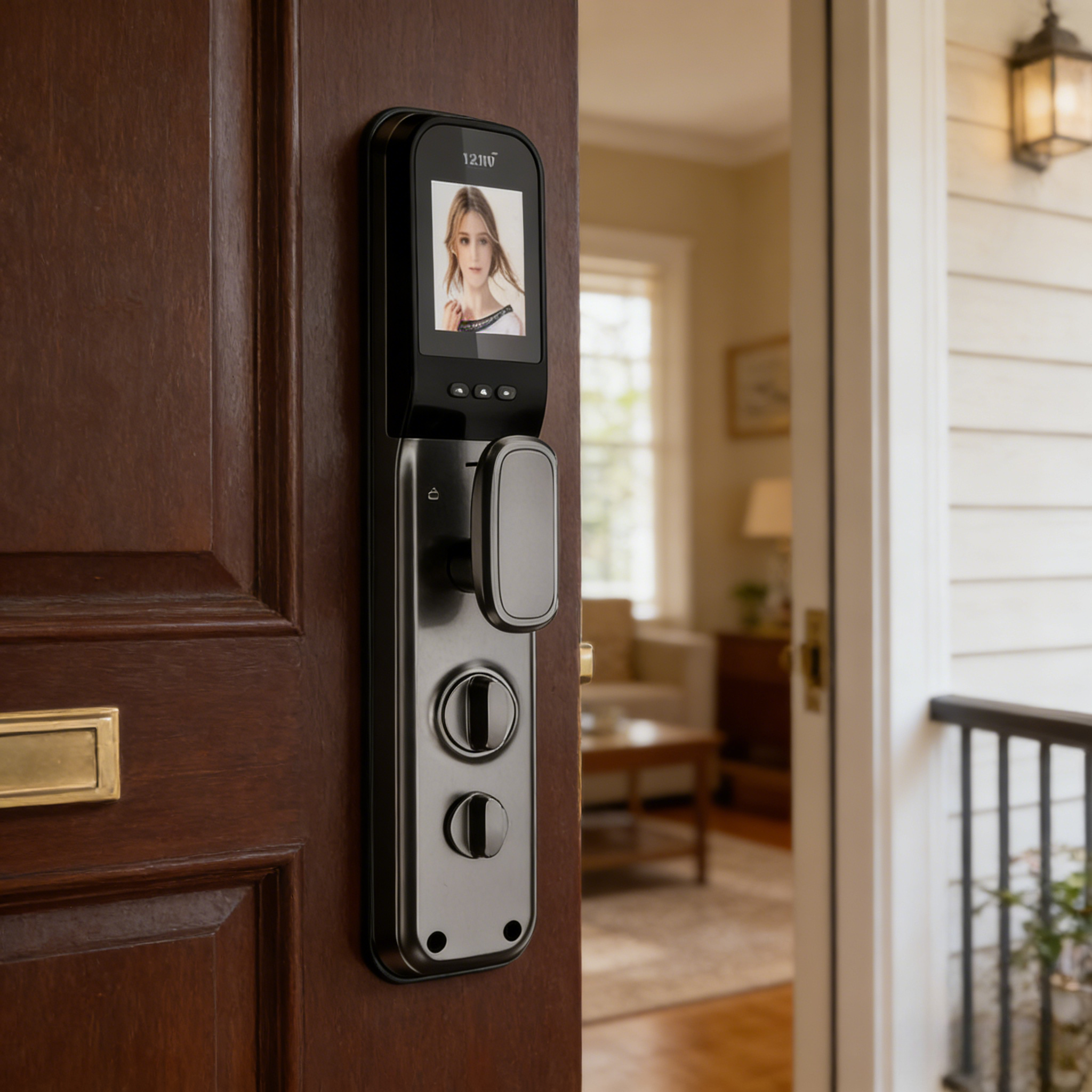Home Security Indoor Cameras - HX5 Smart Door Lock 3D Face