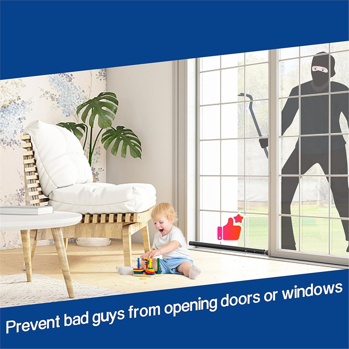 Home Security Tips - A20I Sliding Door Security Bar 17-50