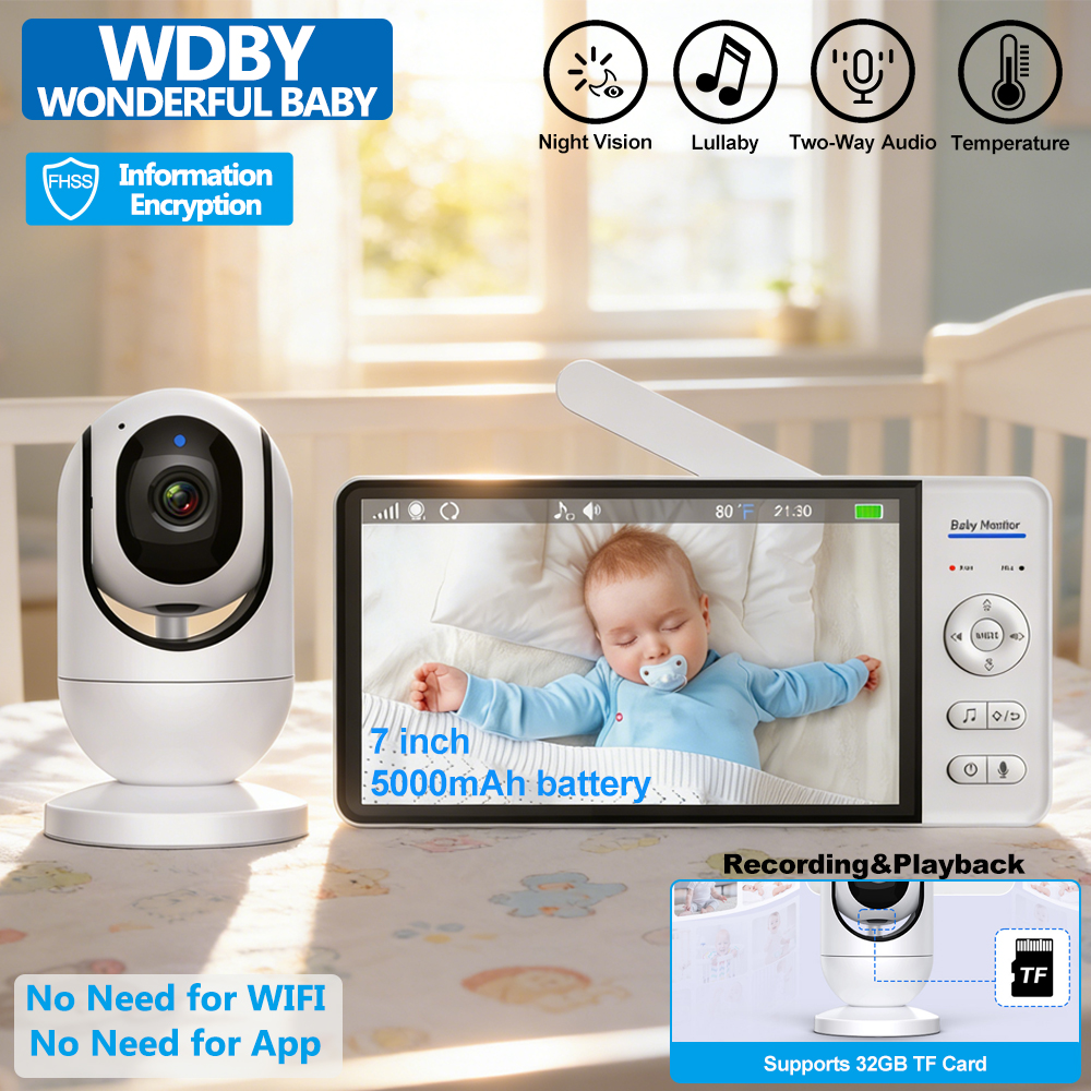 Home Security Video - 7 Inch Video Baby Monitor with