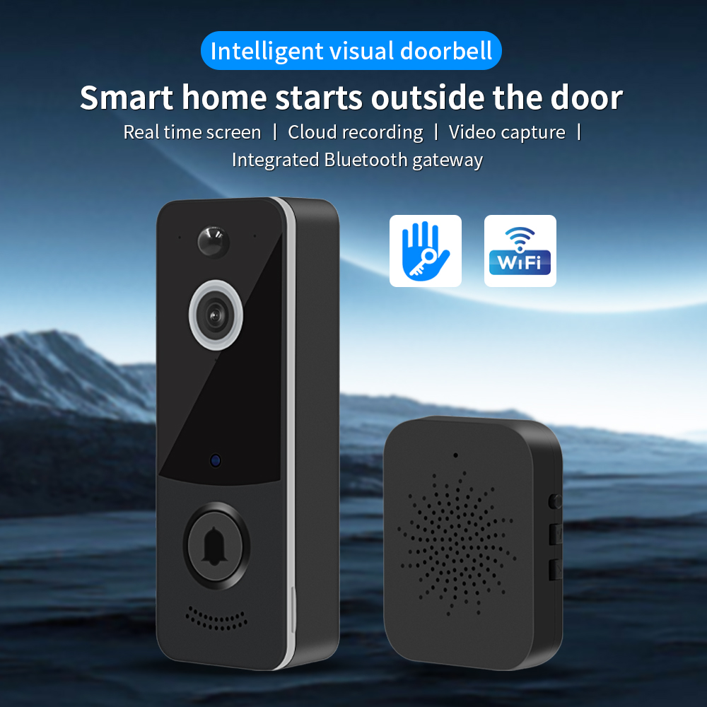 Home Security Tech - 1080P WIFI Video Doorbell TTLOCK App