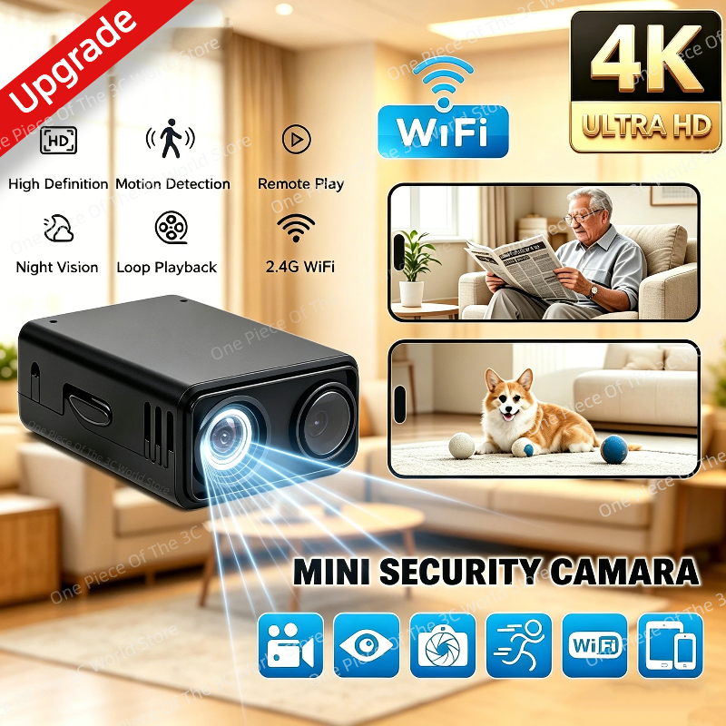 Home Security Premium - 4K WiFi Security Camera with Backup