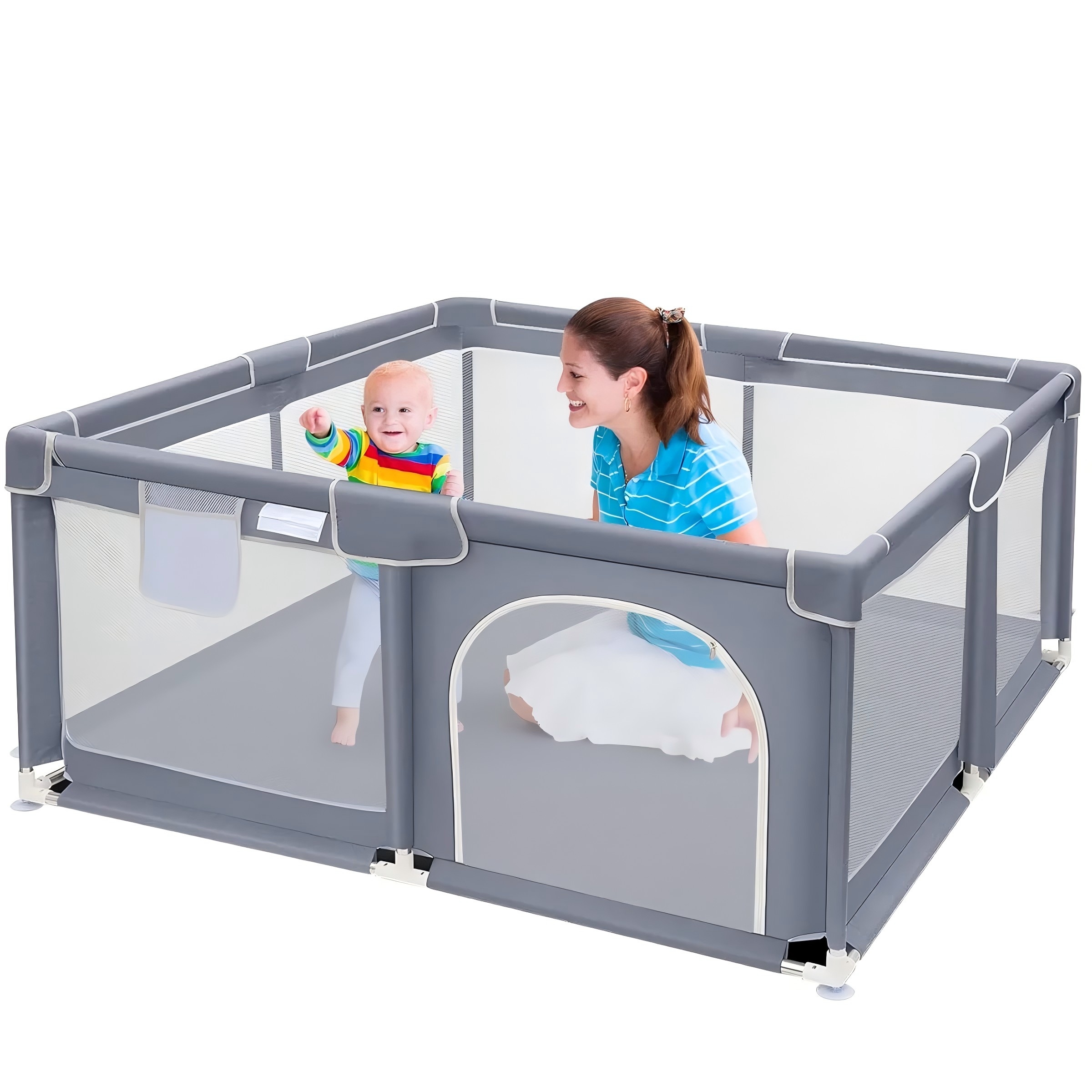 Home Security Safe - Baby Playpen, Extra Large Play Yard