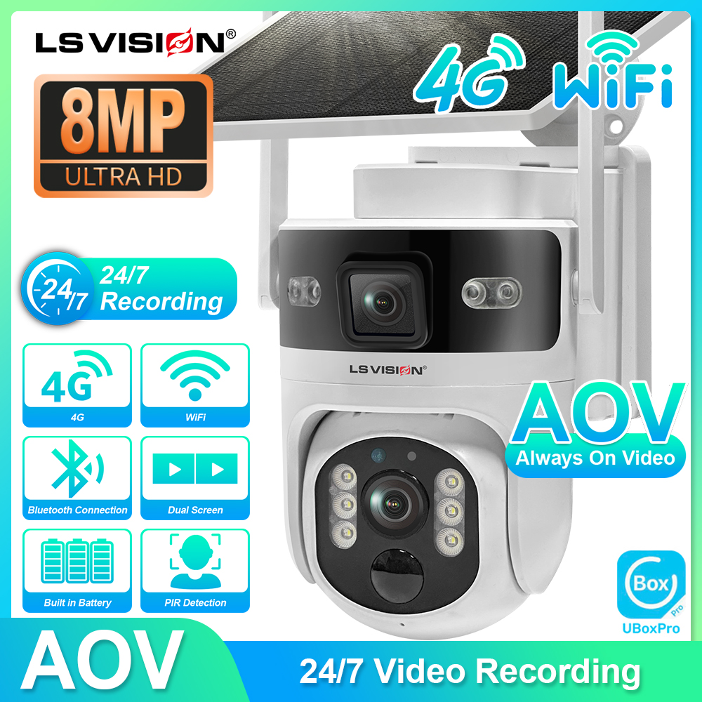 Home Security Panel - LS VISION Outdoor Surveillance Camera Wifi