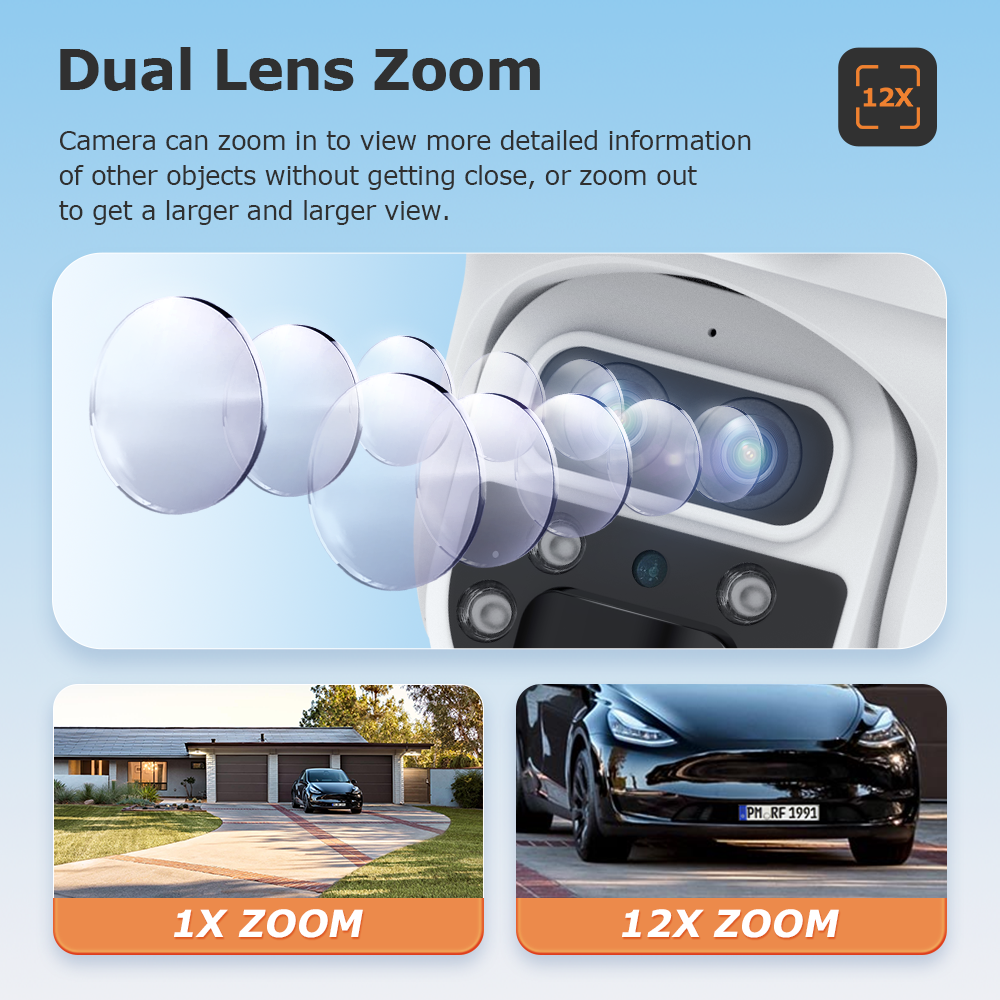 SHIWOJIA 12MP 6K 15X Zoom Sola - Home Security Panel review and price