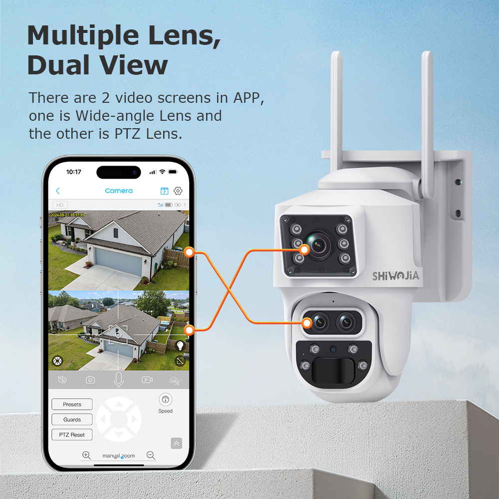 SHIWOJIA 12MP 6K 15X Zoom Sola - Home Security Panel review and price