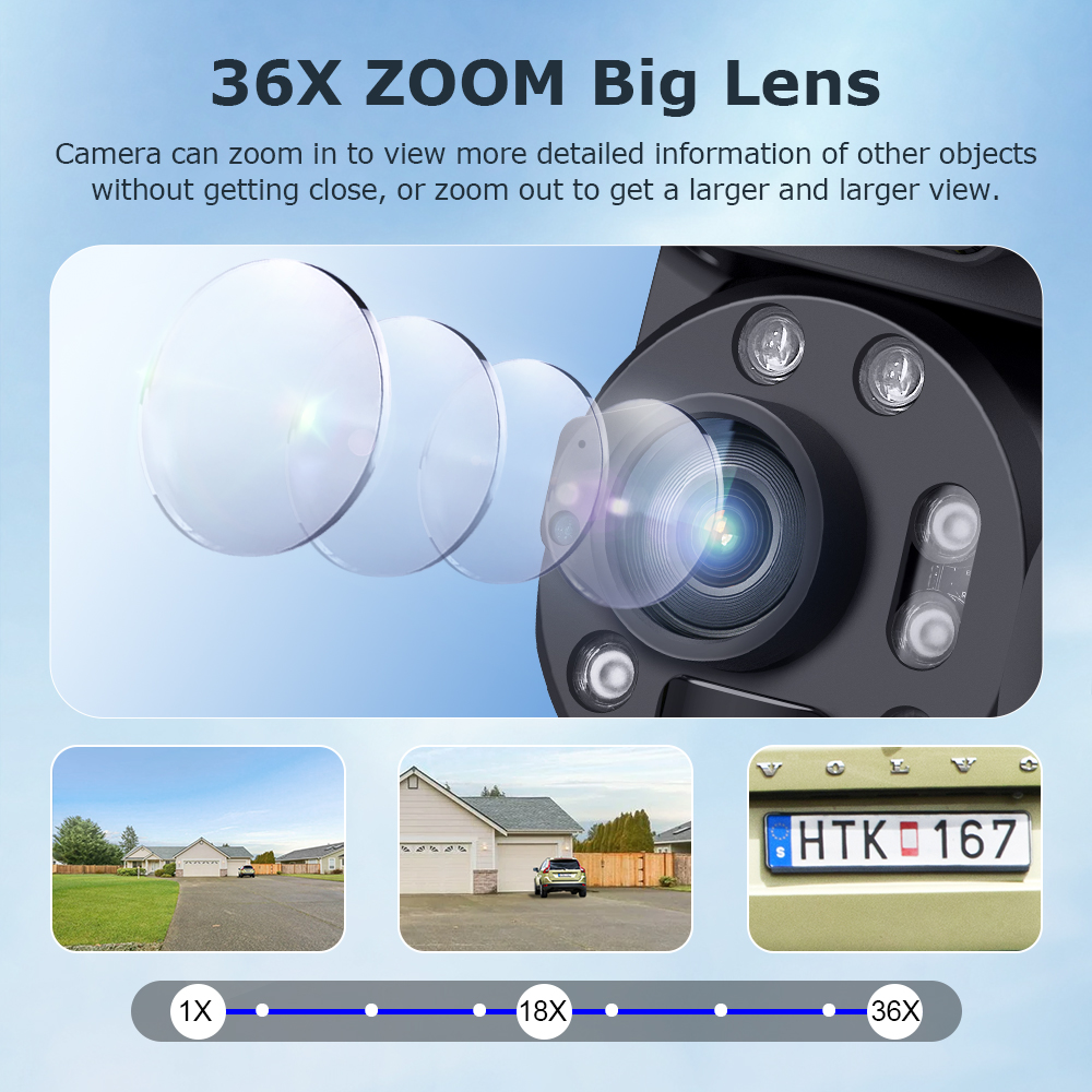 12MP 36X Dual Lens Solar Secur - Home Security Panel review and price