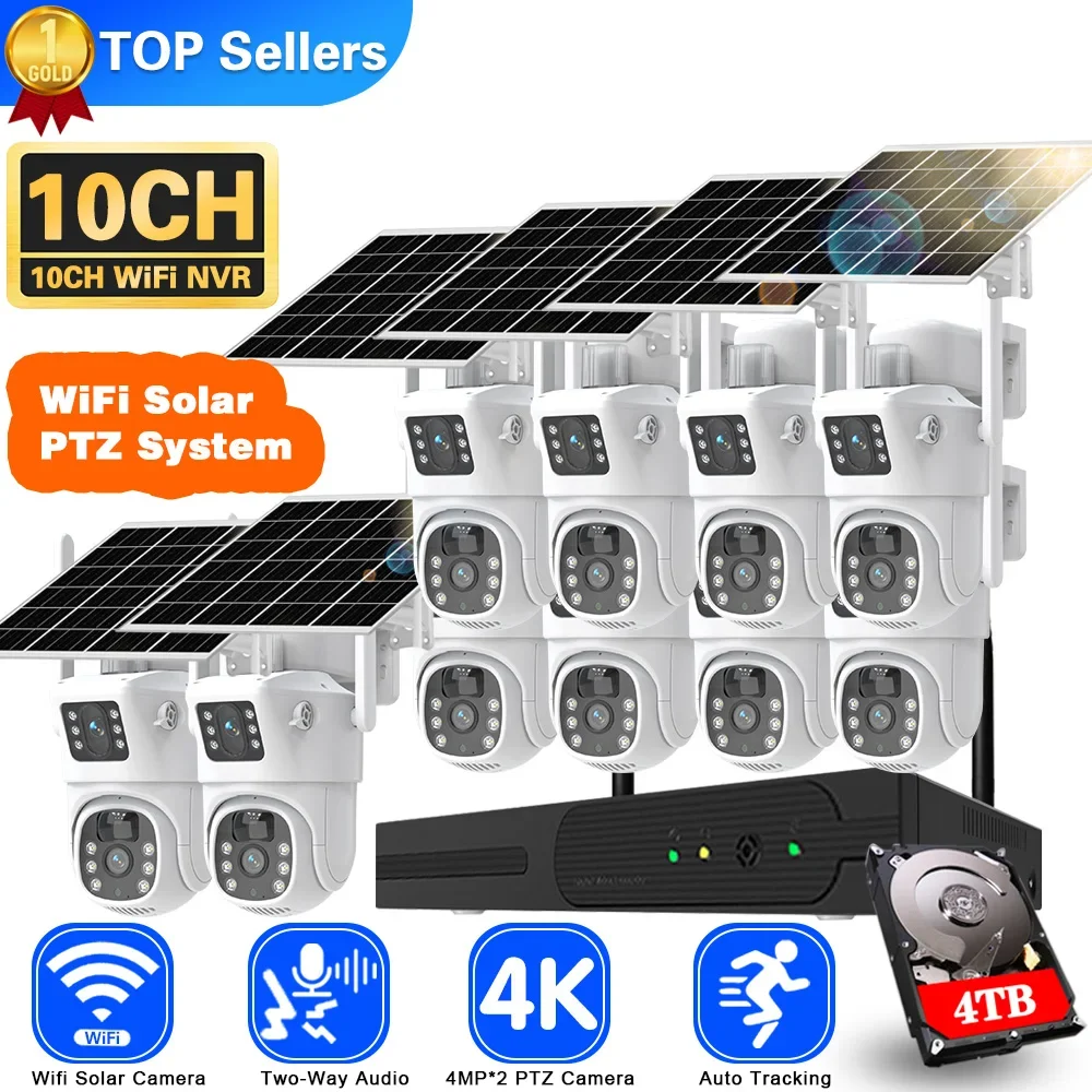 4K 8MP Dual Lens Wifi Solar CC - Home Security Kit review and price