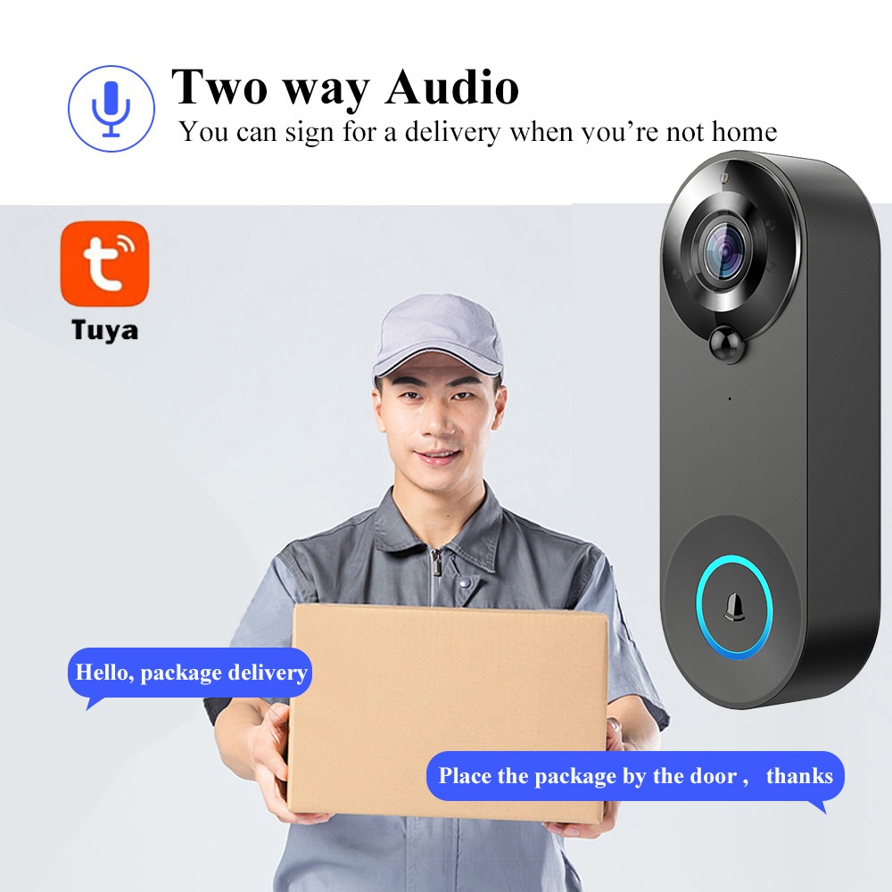 Tuya 1080P Wireless WIFI Doorb - Home Security Tech review and price