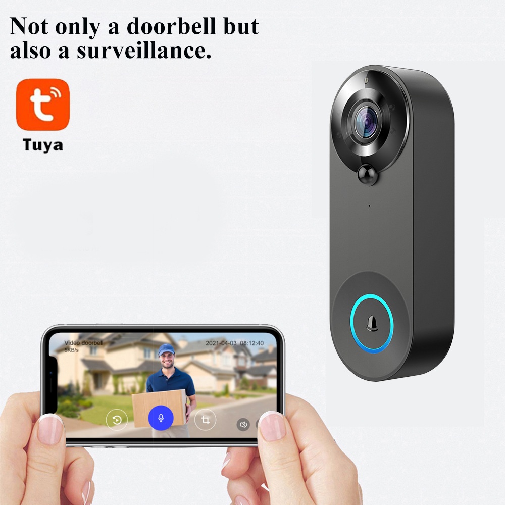 Tuya 1080P Wireless WIFI Doorb - Home Security Tech review and price