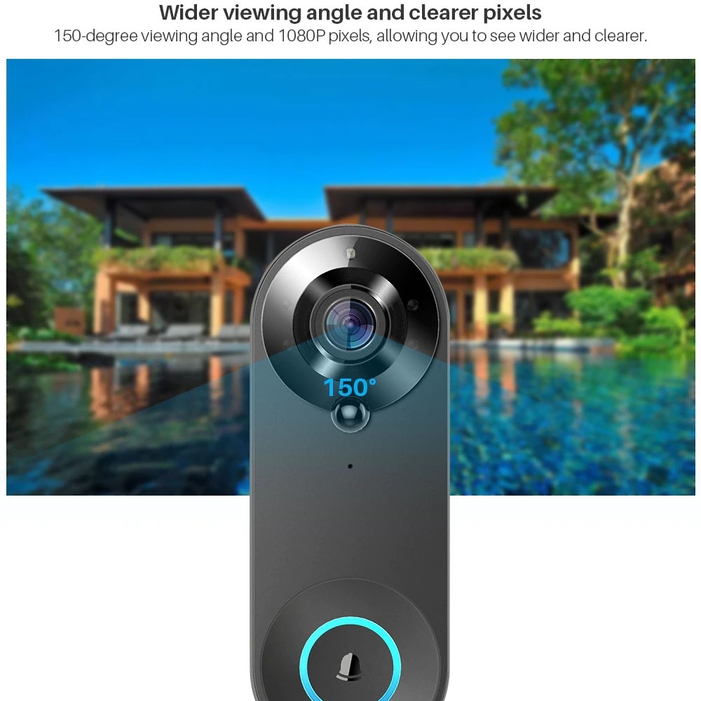 Tuya 1080P Wireless WIFI Doorb - Home Security Tech review and price