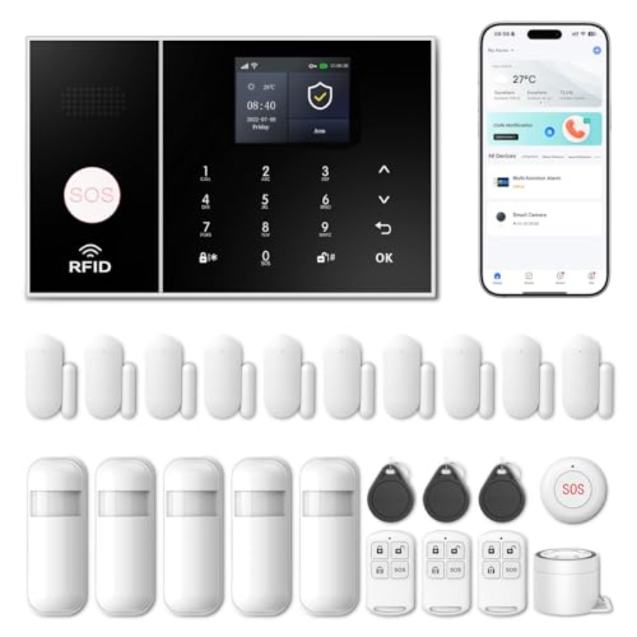 Wireless Alarm System for Home - Home Security No Monthly Fee review and price