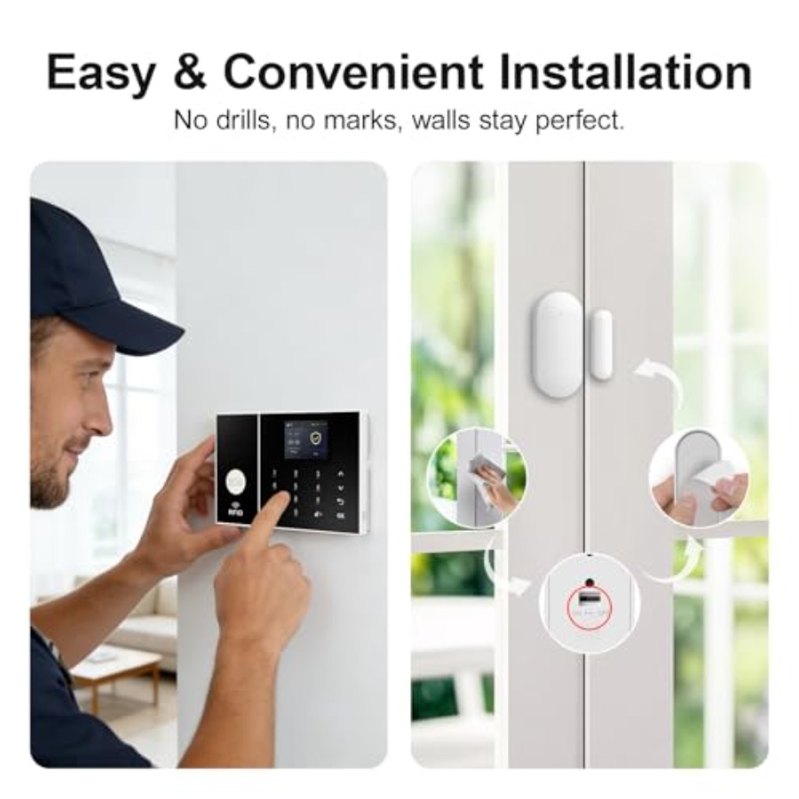 Wireless Alarm System for Home - Home Security No Monthly Fee review and price