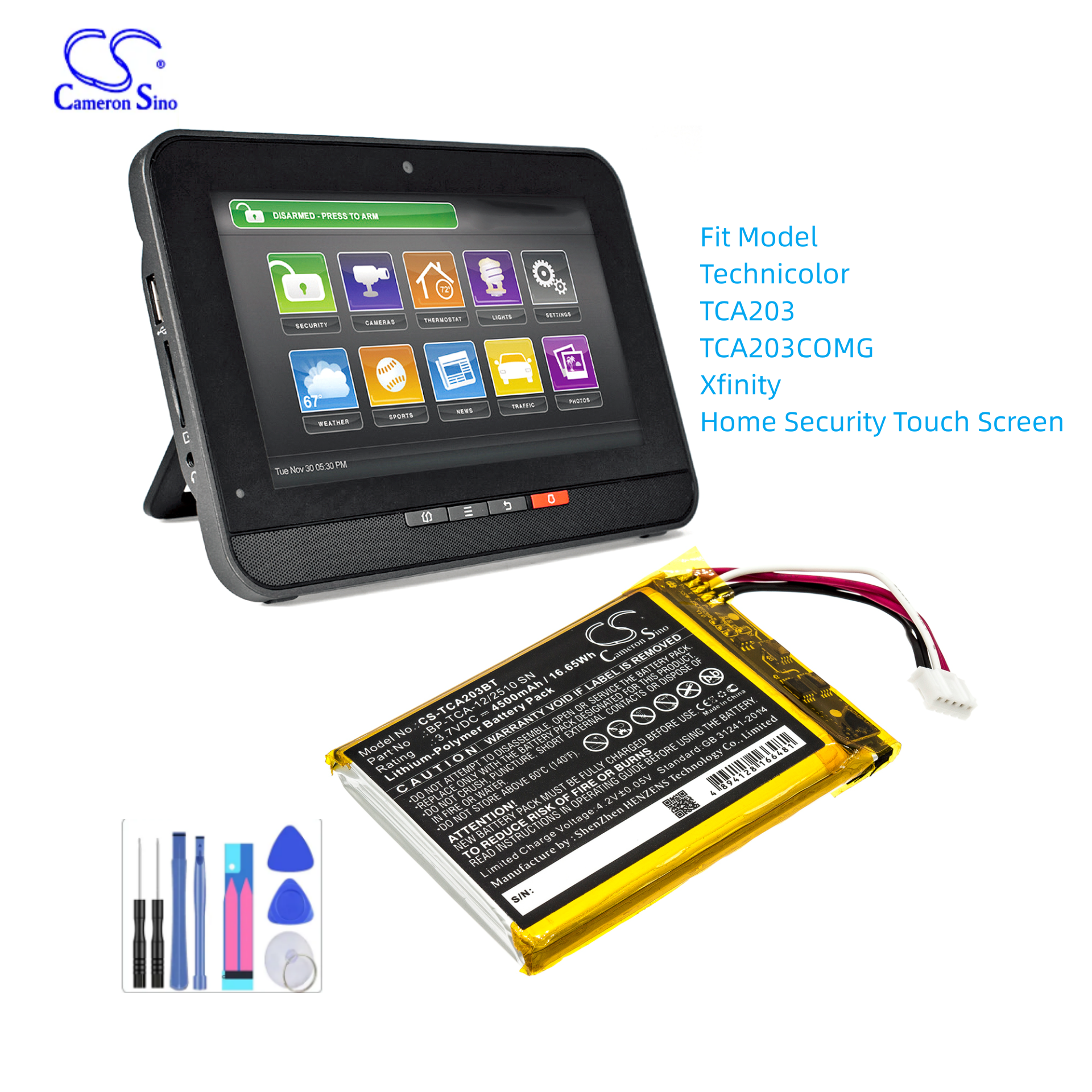 Alarm System Battery For Techn - Home Security Systems Xfinity review and price