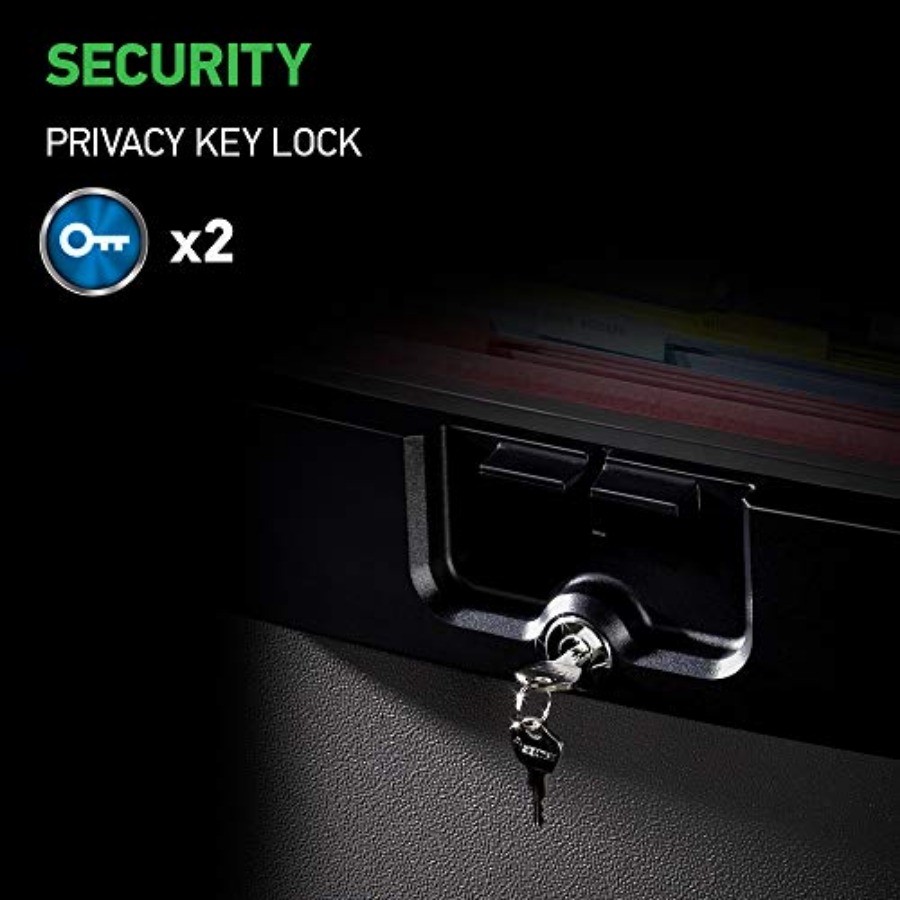 Black Fireproof and Waterproof - Home Security Safe review and price