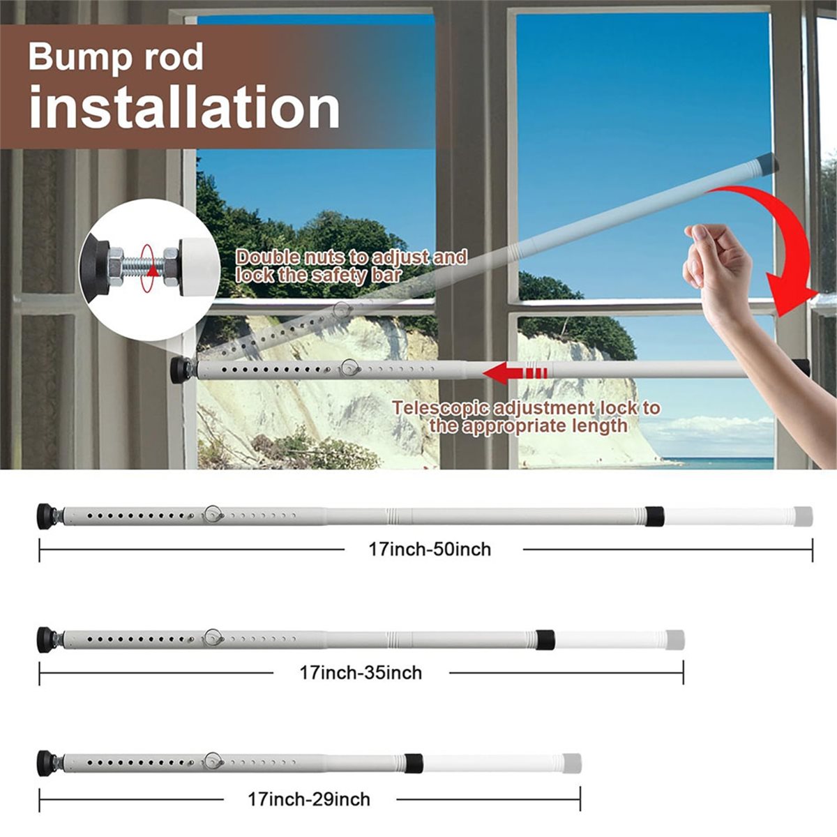 Sliding Door Security Bar, 17- - Home Security Tips review and price