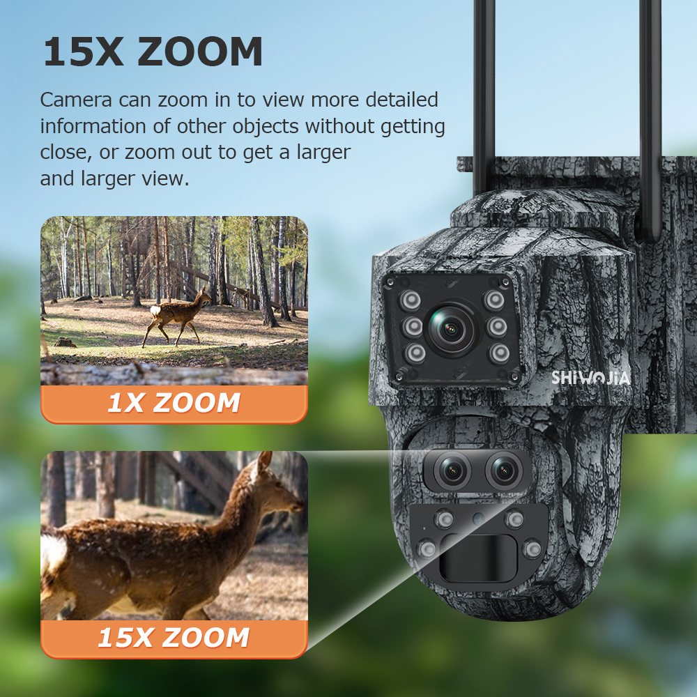 SHIWOJIA 12MP 15X Zoom 4G Sim  - Home Security Panel review and price
