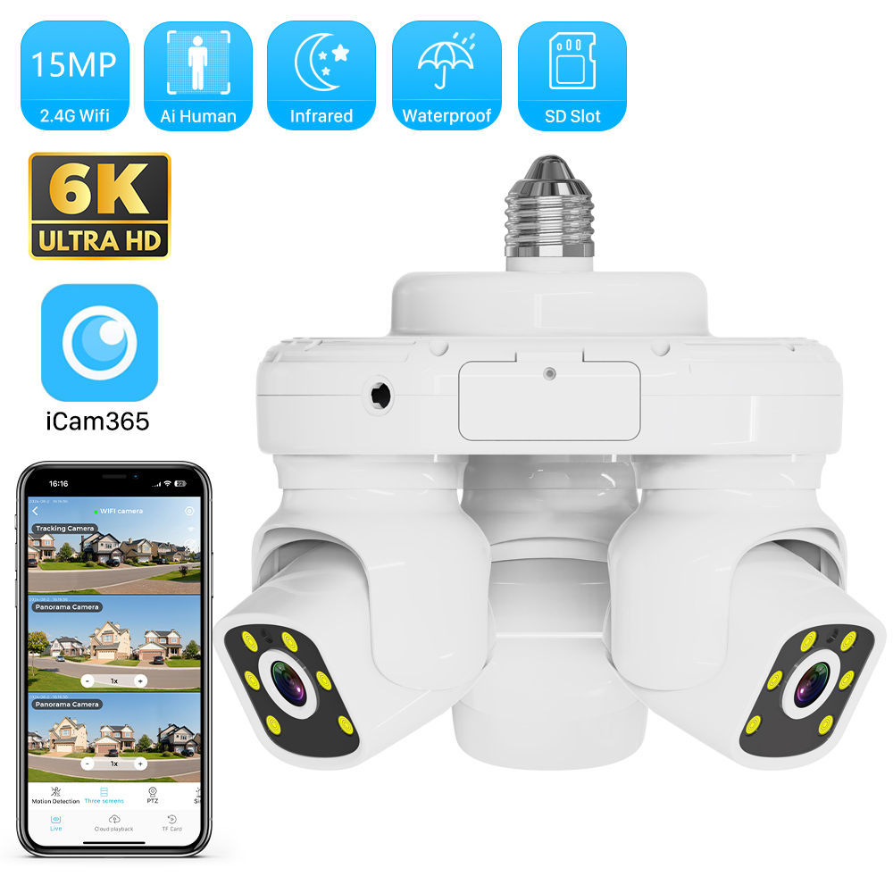 Smart 15MP Triple-Lens Bulb Se - Home Security Panel review and price