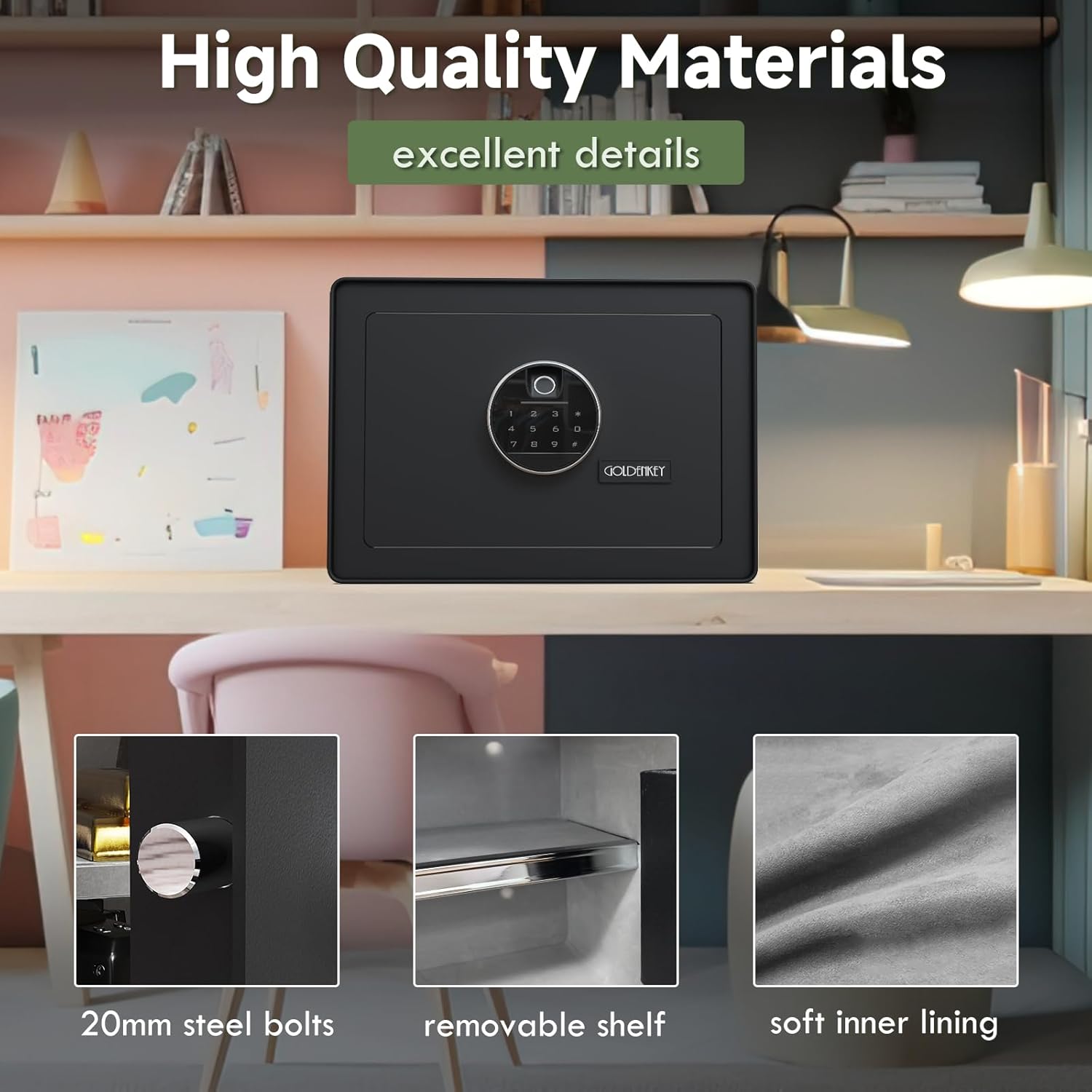 Luxury Home Safe with Fingerpr - Home Security Safe review and price