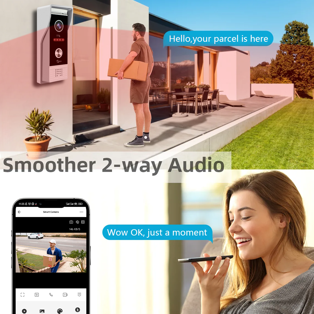 ANJIELO SMART Doorbell Camera  - Home Security Front Door Camera review and price