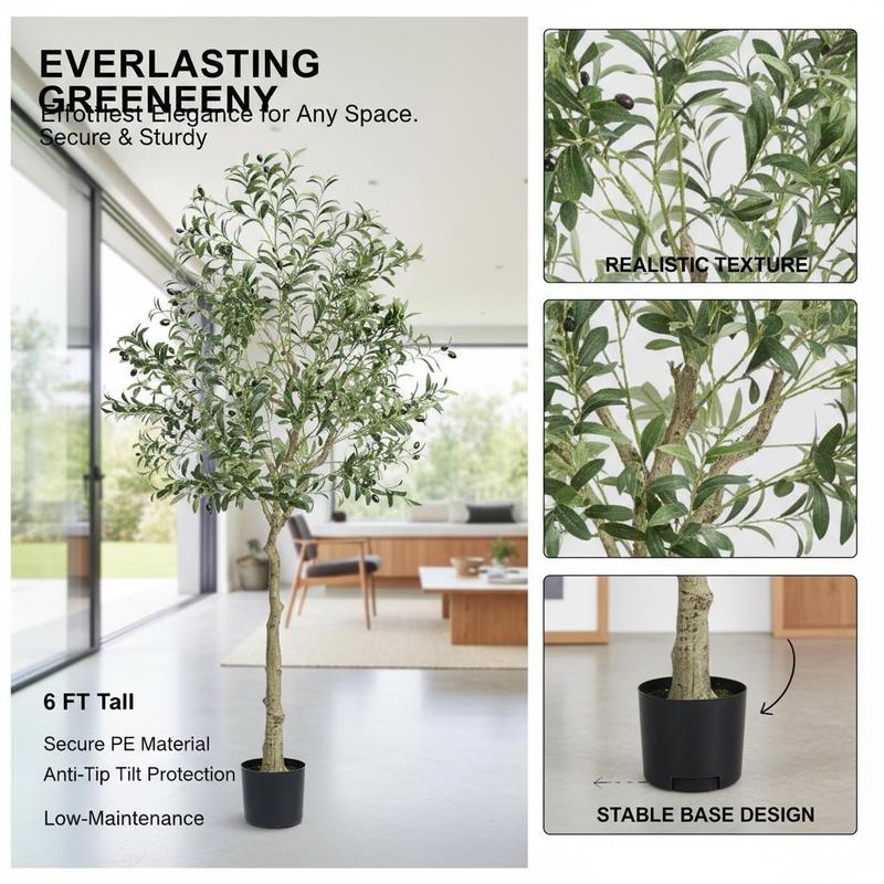 Synthetic Olive Shrub 72 Inch  - Home Security Tips review and price