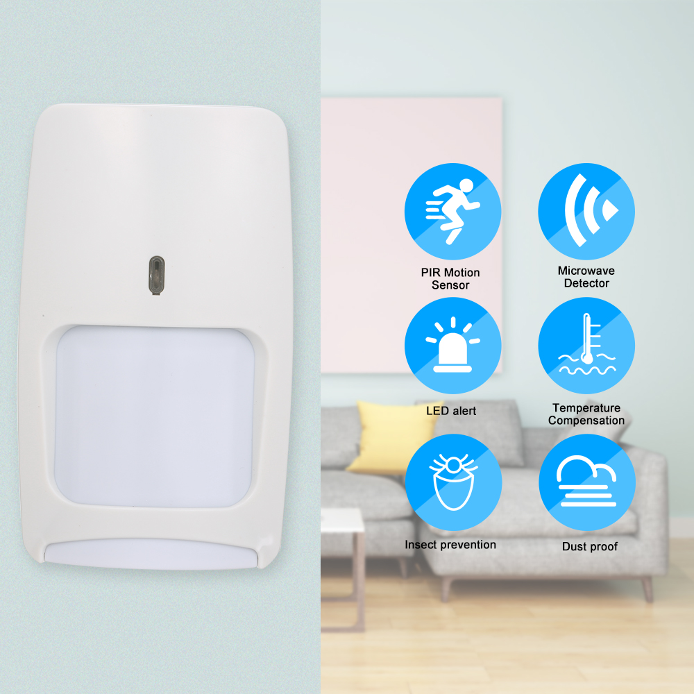 Wired Dual-tech Infrared Motio - Home Security Tech review and price