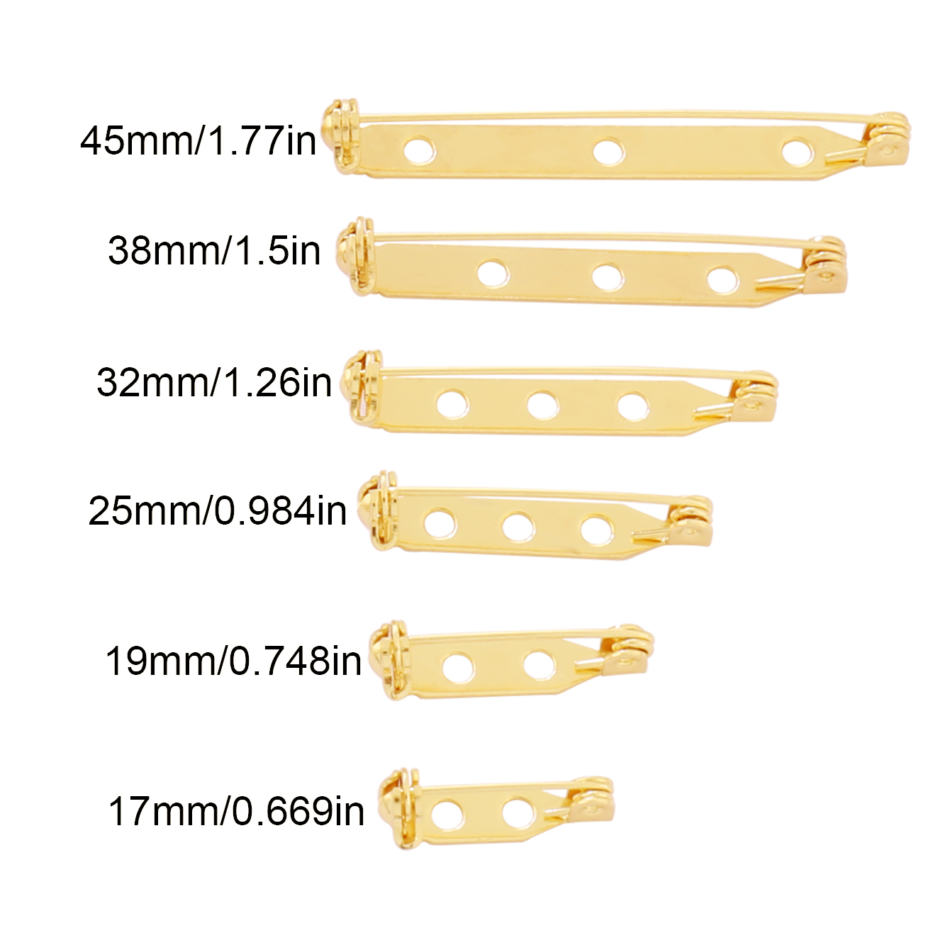 10pcs 17-45mm Brooch Clip Base - Home Security Safe review and price