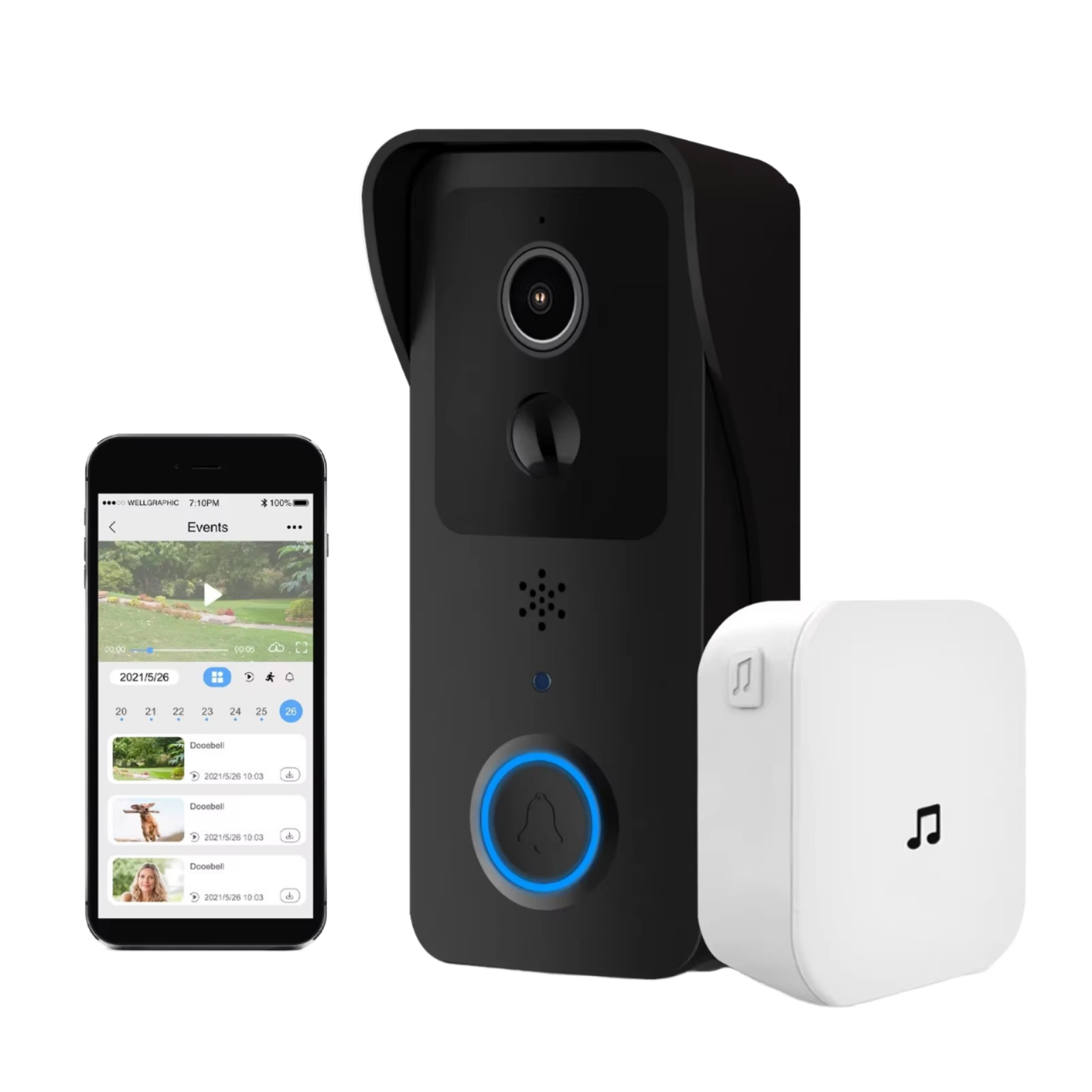 Tuya Smart 1080P OLED Outdoor  - Home Security Front Door Camera review and price