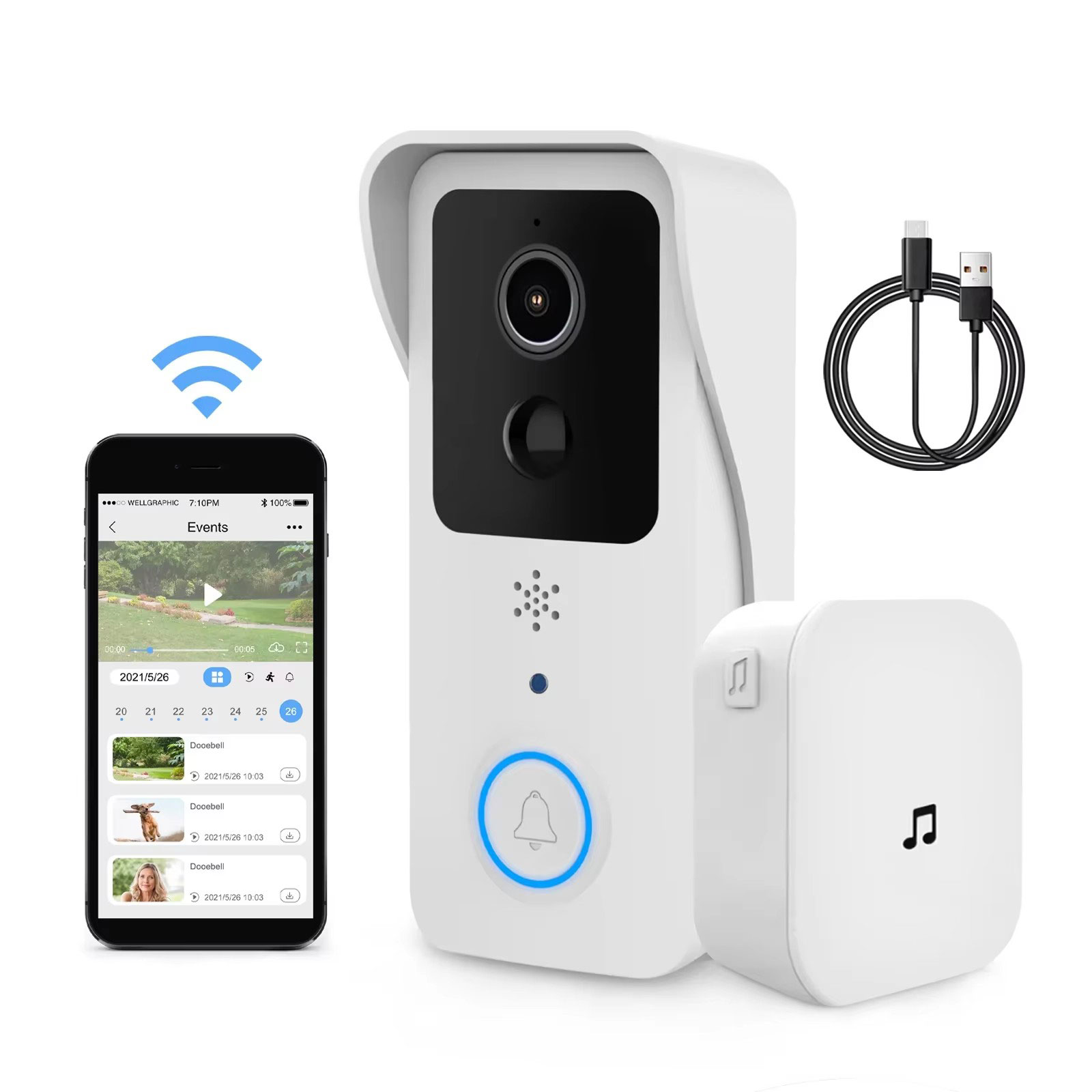 Tuya Smart 1080P OLED Outdoor  - Home Security Front Door Camera review and price