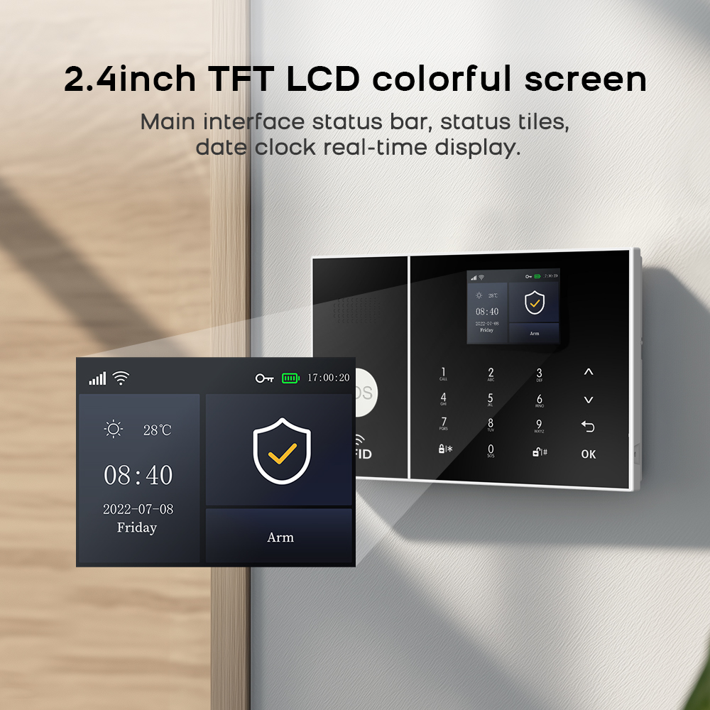 Smart Home Alarm System 4G WiF - Home Security No Monthly Fee review and price