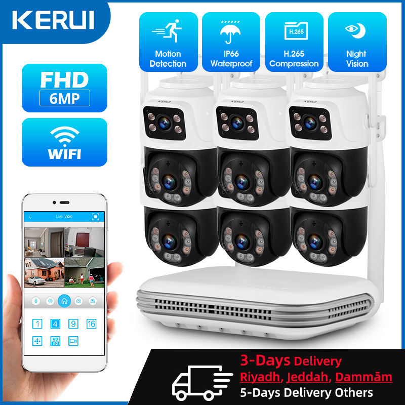 KERUI Waterproof 6MP HD Wirele - Home Security Indoor Cameras review and price