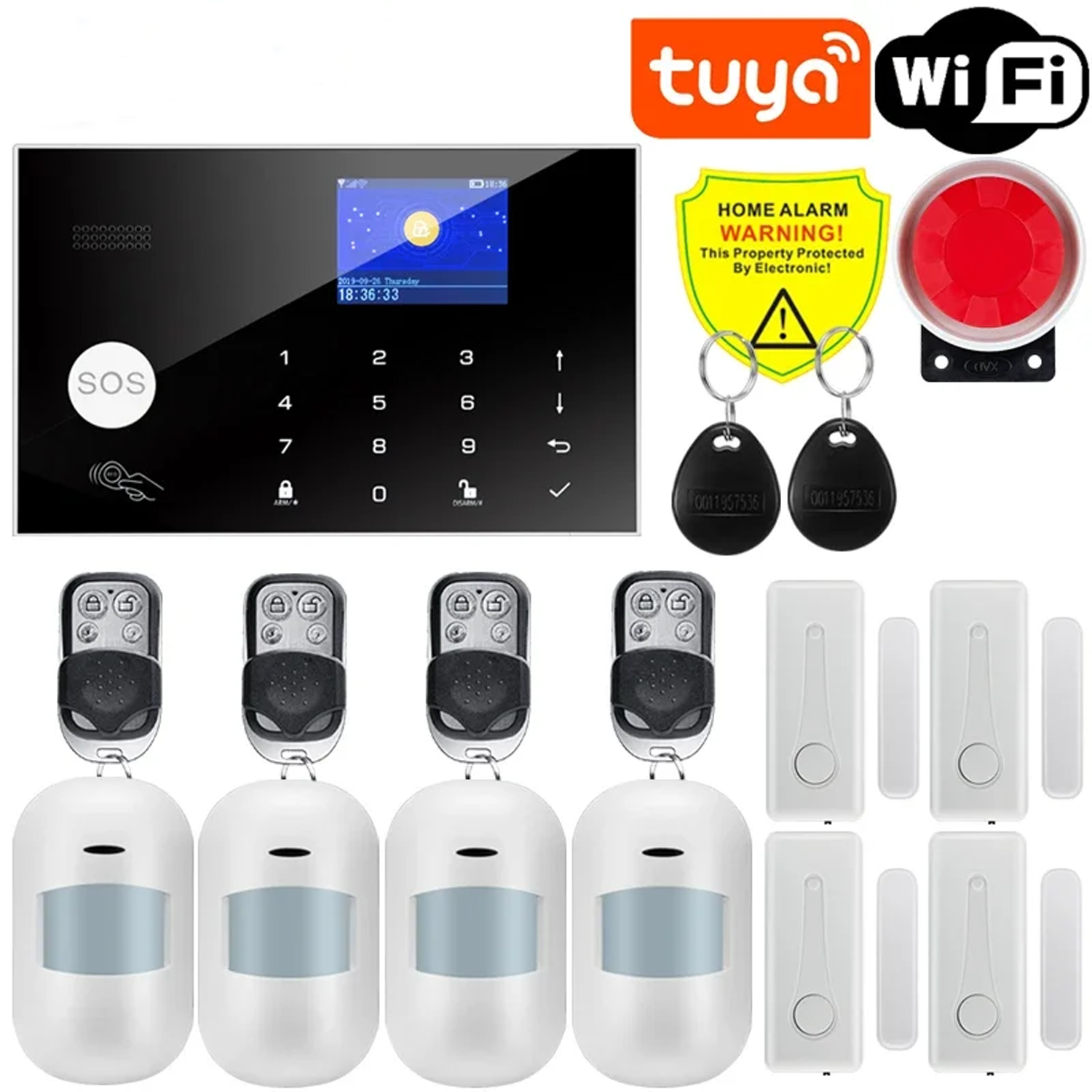 Tuya Wireless WIFI GSM Home Bu - Home Zone Security App review and price