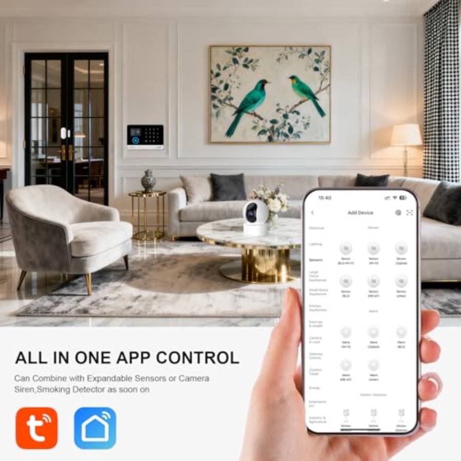 Home security alarm system: 4G - Home Security No Monthly Fee review and price
