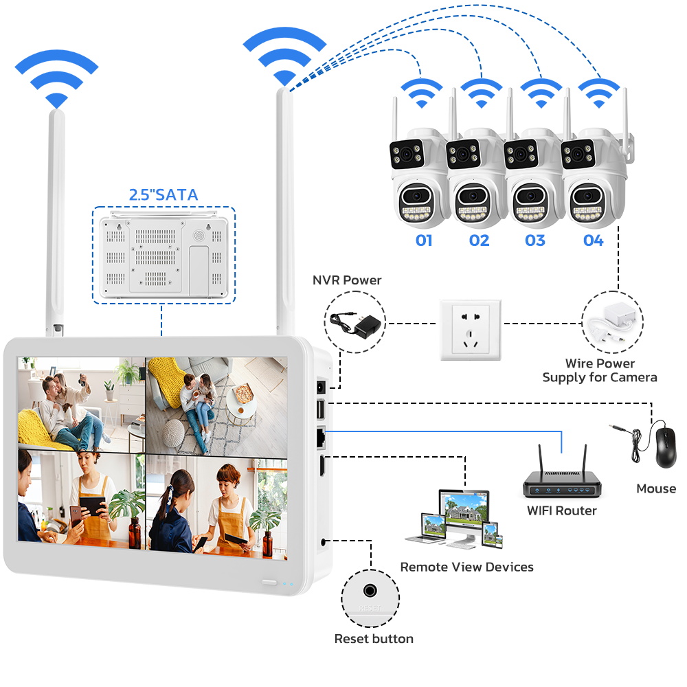 Wireless CCTV System WiFi Came - Home Security Kit review and price