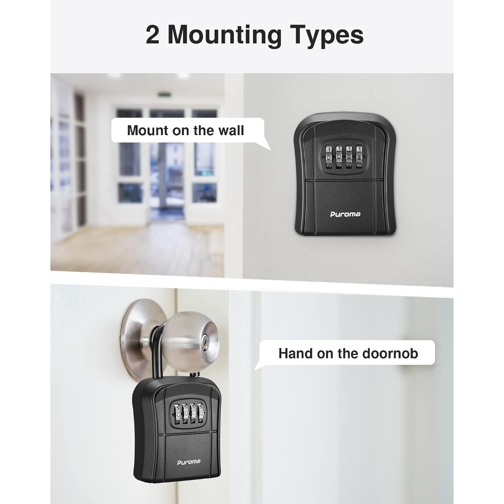 Key Lock Box, Portable Combina - Home Security Safe review and price