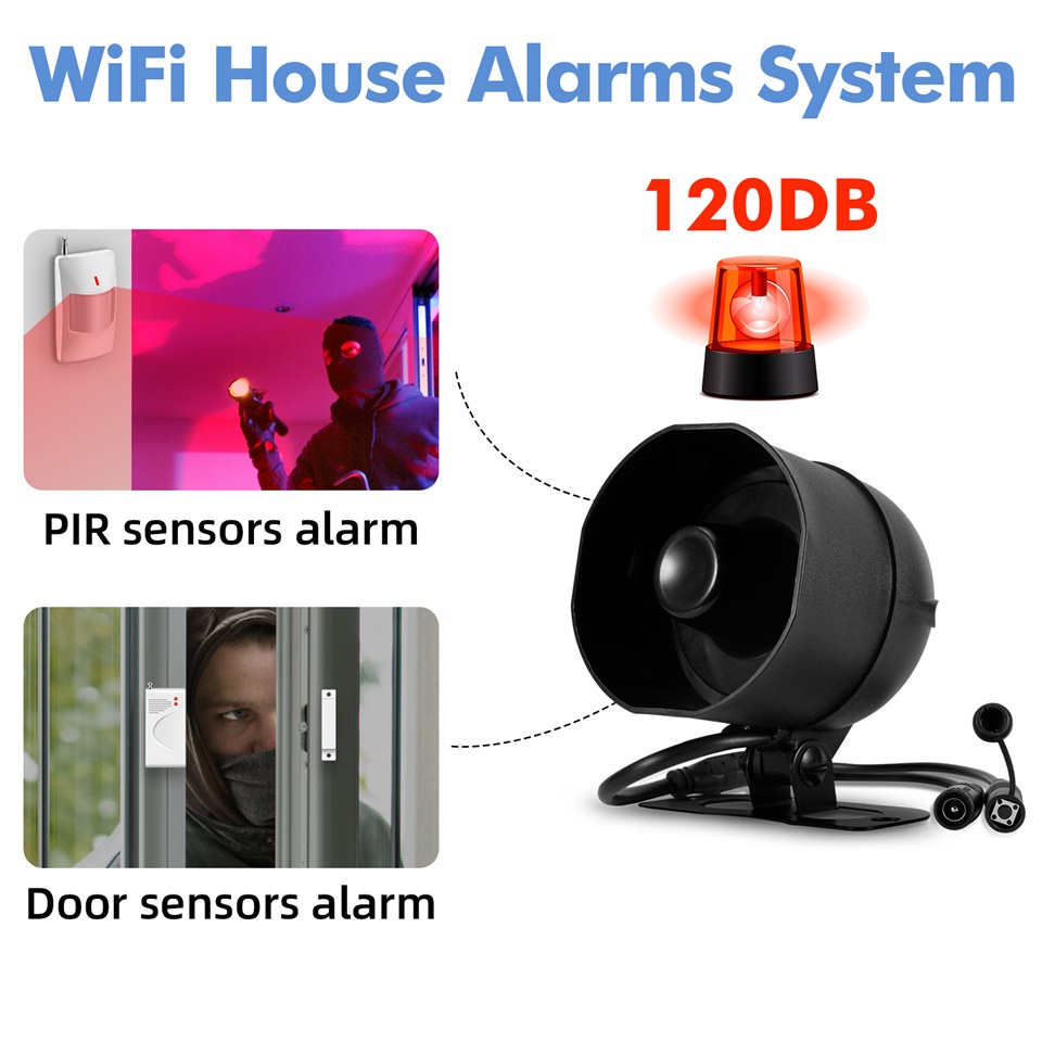 KERUI 120db Siren Alarm System - Home Security No Wifi review and price