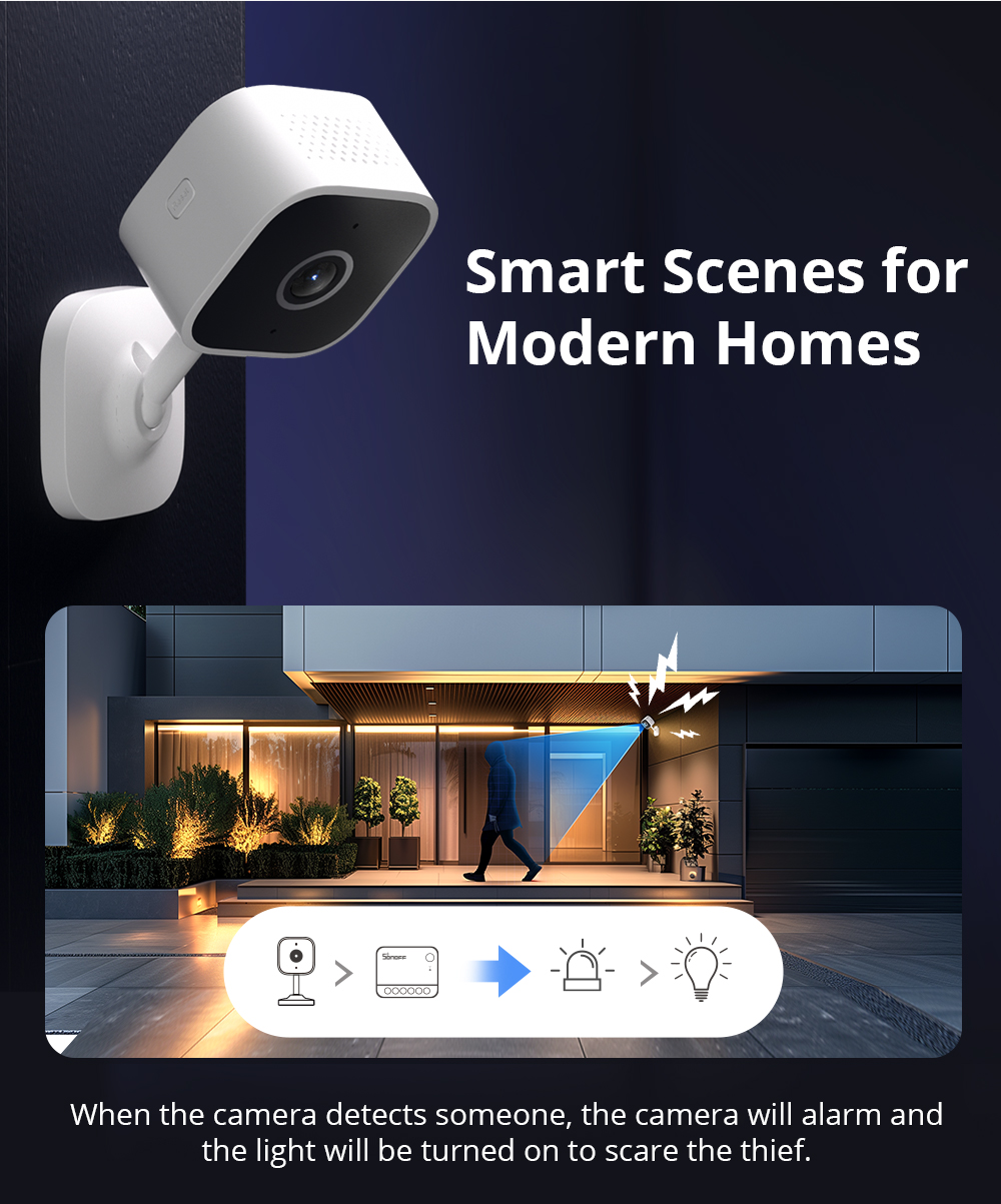 SONOFF CAM Slim Gen2 WiFi Smar - Home Security Indoor Cameras review and price