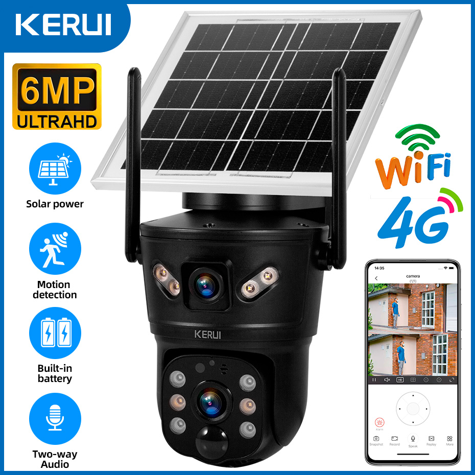 KERUI Outdoor 6MP Solar Camera - Home Security Product review and price