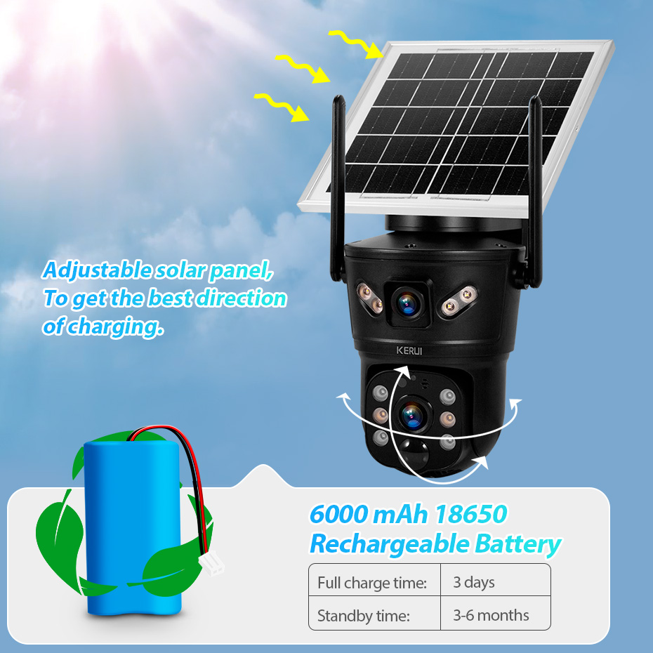 KERUI Outdoor 6MP Solar Camera - Home Security Product review and price