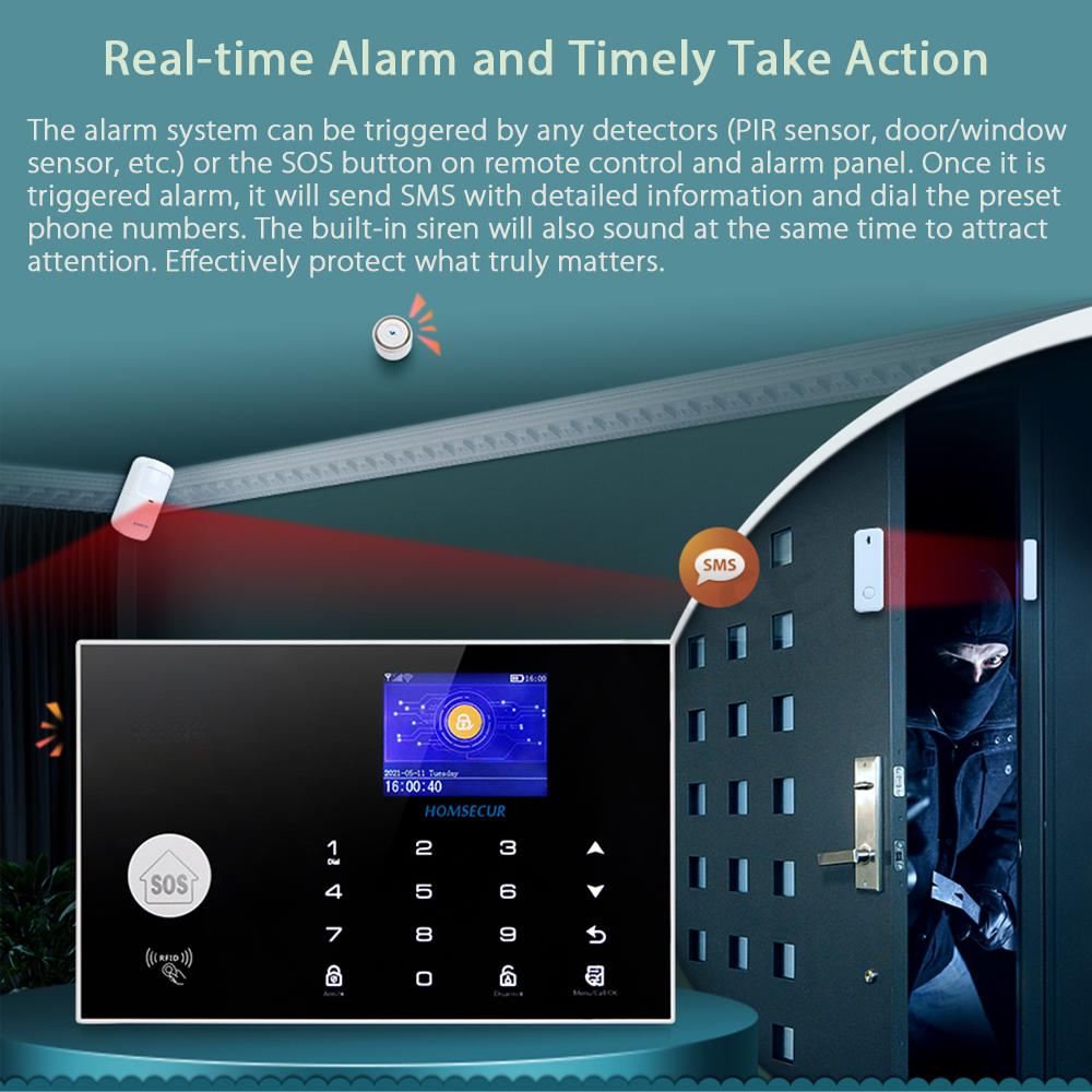 433MHz Wireless 4G/3G/GSM WIFI - Home Zone Security App review and price