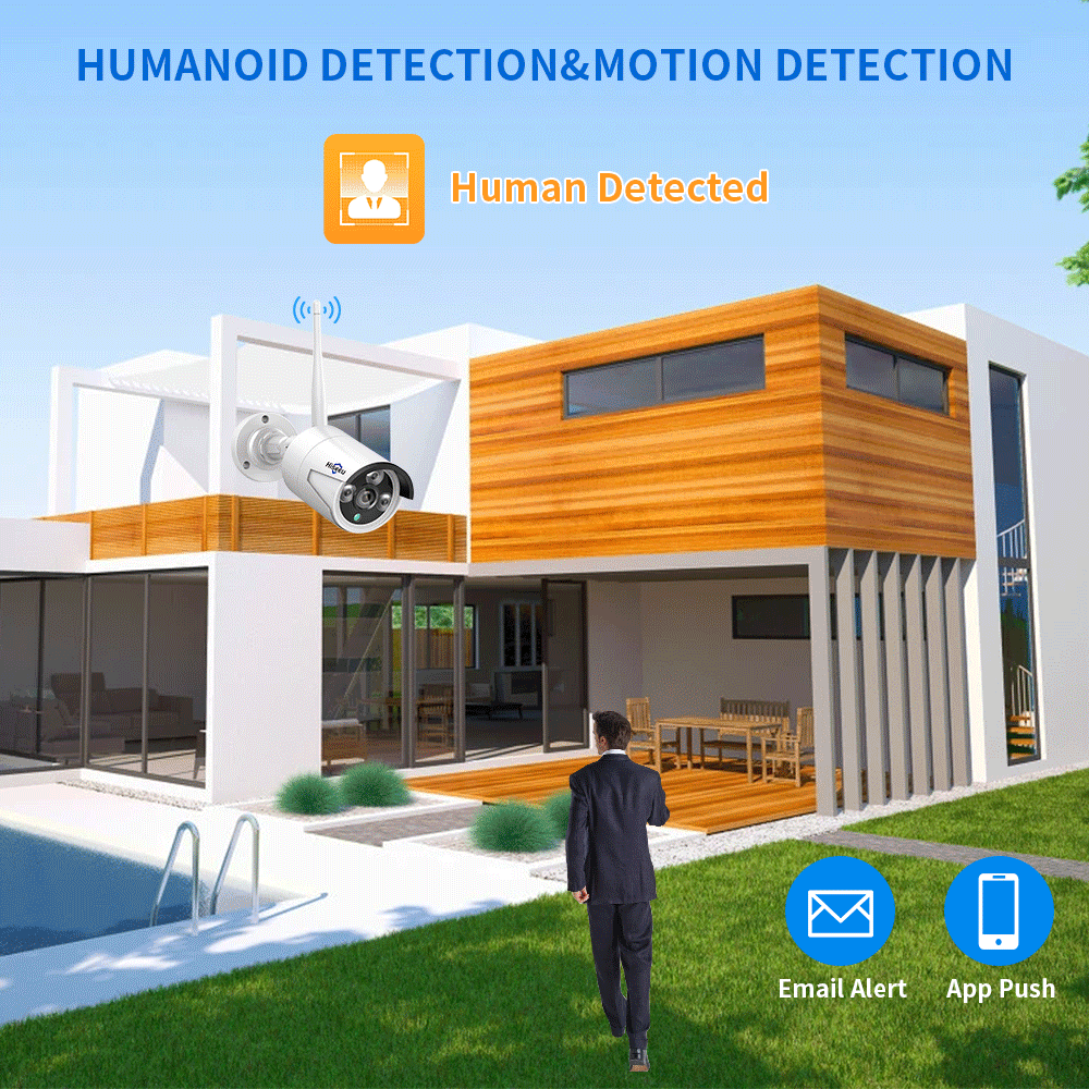Hiseeu 3/5/8MP WiFi CCTV Camer - Home Security Panel review and price