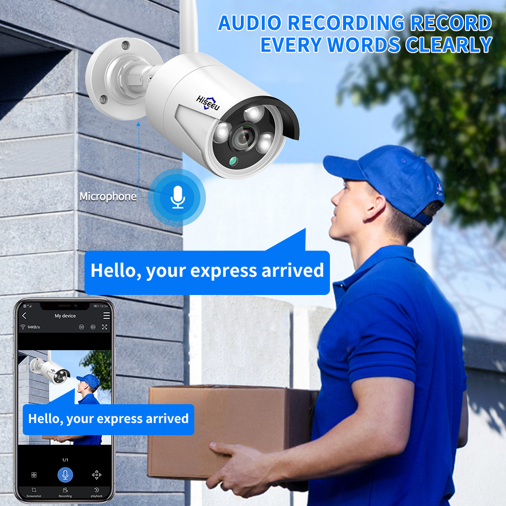 Hiseeu 3/5/8MP WiFi CCTV Camer - Home Security Panel review and price