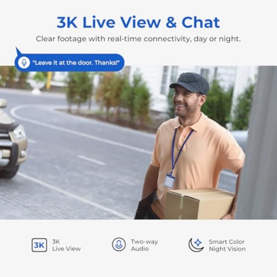 EC6 3K Plug-in Security Camera - Home Security Front Door Camera review and price