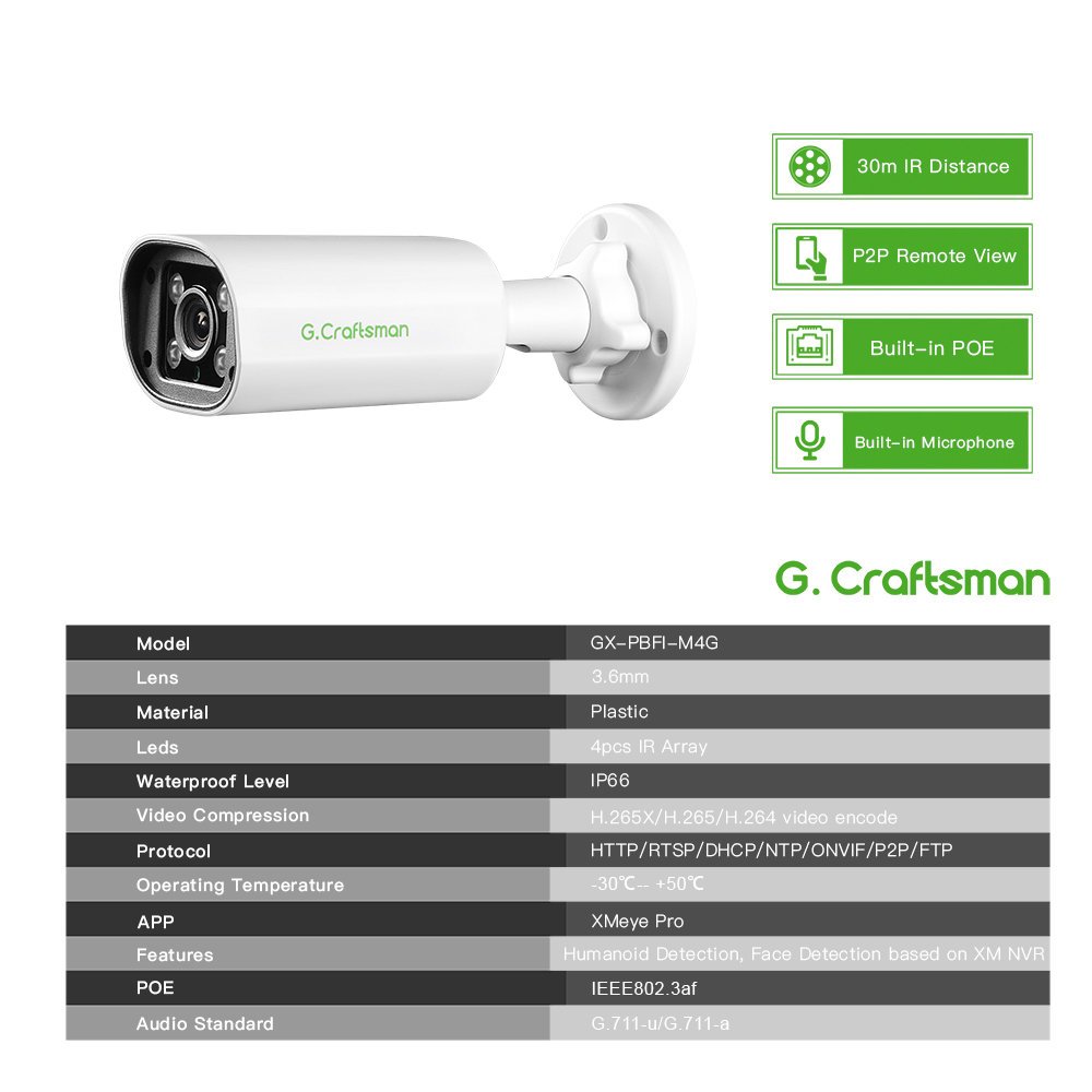 C GC PB 4MP POE IP Camera,Buil - Home Security Tech review and price