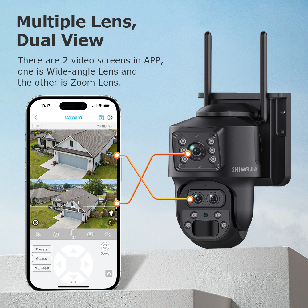 SHIWOJIA 15X ZOOM Solar Camera - Home Security Panel review and price