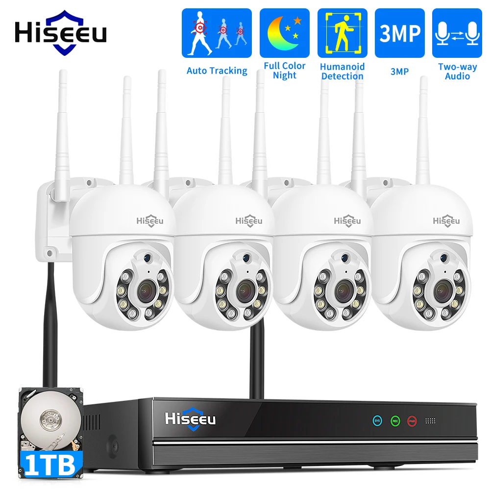 Hiseeu 5MP WiFi CCTV Camera Se - Home Security Panel review and price