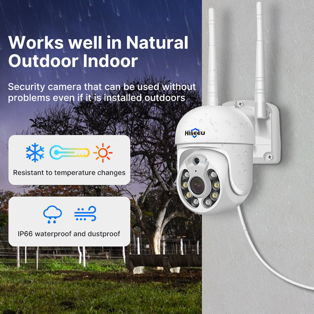 Hiseeu 5MP WiFi CCTV Camera Se - Home Security Panel review and price