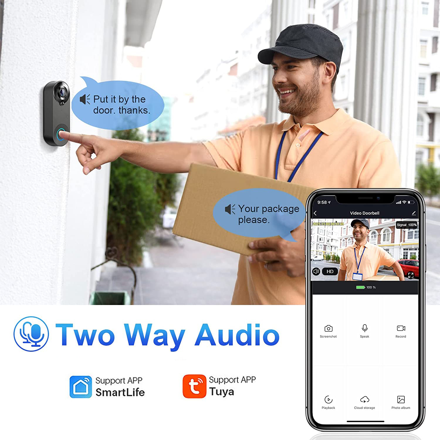 5G 2.4G WiFi Video Doorbell 10 - Home Security Tech review and price