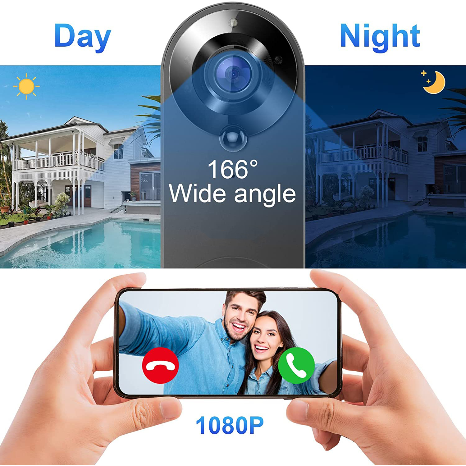 5G 2.4G WiFi Video Doorbell 10 - Home Security Tech review and price