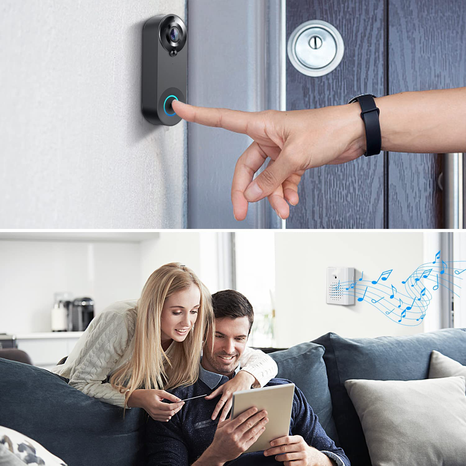 5G 2.4G WiFi Video Doorbell 10 - Home Security Tech review and price